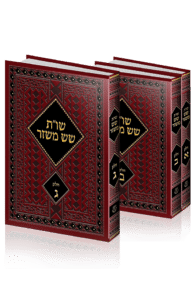 סדרת השו"ת 'שש משזר'